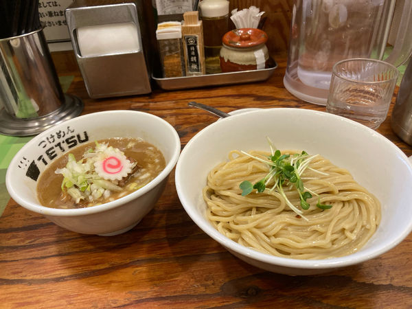 「味玉つけ麺　並」@つけめん TETSU 所沢店の写真