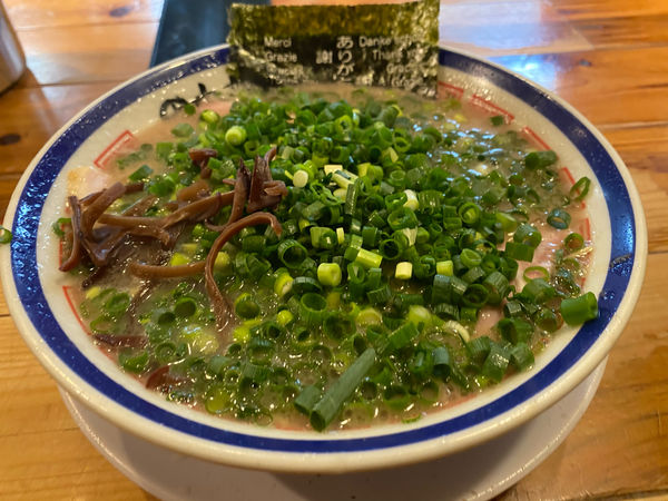 「ねぎチャーシュー麺　＋　韓国風明太ごはん」@博多長浜らーめん 田中商店の写真