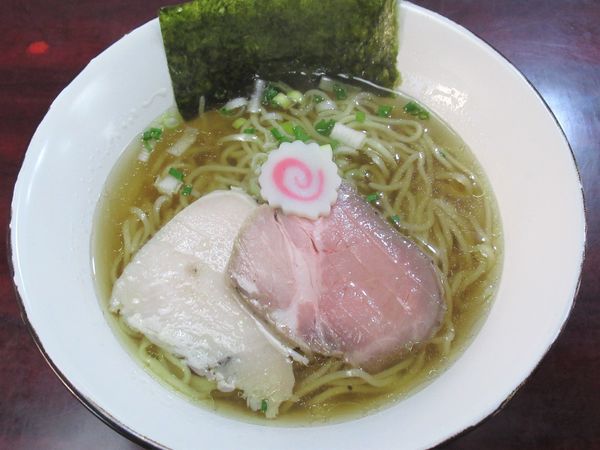 「朝らーめん（塩）（500円）」@鶏料理 慶の写真