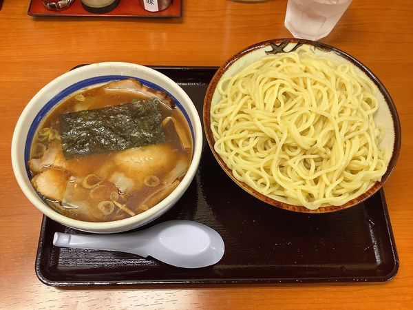 「あつもり（350g）+豚増し+ワンタン（3個）」@青梅街道 大勝軒 杉並の写真