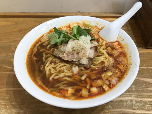 「COEDO 毬花 →［限定］辛煮干しそば ＋ 替え玉」@麺尊 RAGEの写真