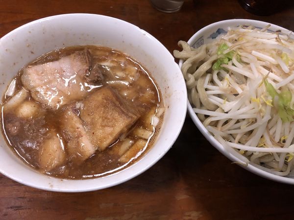 「たまつけ麺豚入りニンニク少し」@蓮爾 新町一丁目店の写真