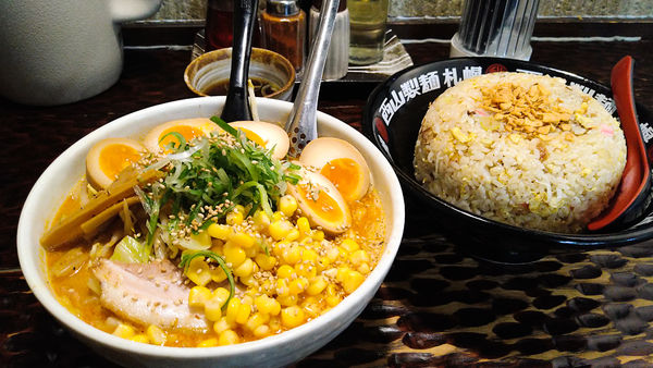 「味噌坦々麺+ガーリックチャーハン」@北のらーめん 美空の写真