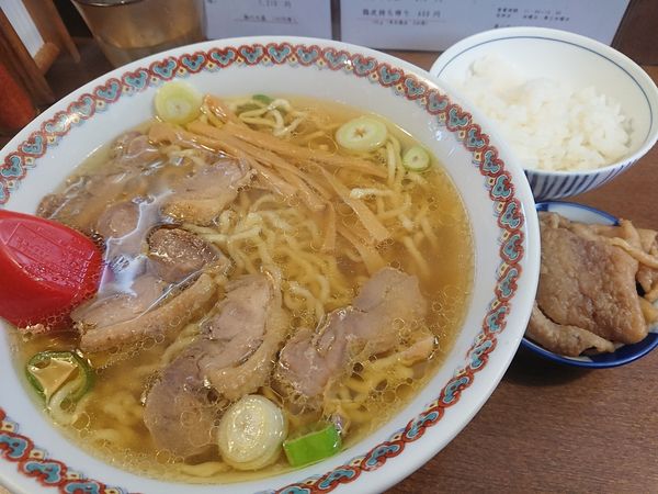 「醤油チャーシュー大 ランチＢ」@中華そば 嘉一の写真