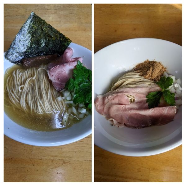 「煮干中華そば（白）＋和え玉」@と多゛食堂の写真