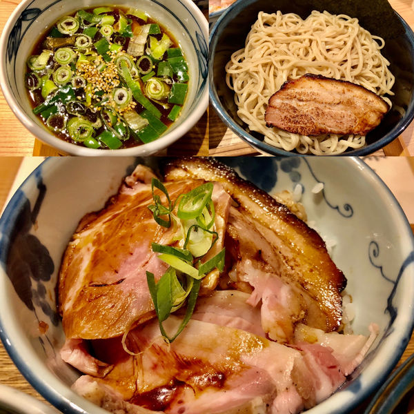 「ホロホロ南蛮キジつけ蕎麦醤油　　お肉のっけご飯」@中華蕎麦 時雨の写真