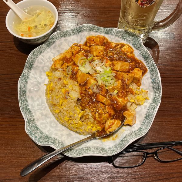 「麻婆豆腐あんかけチャーハン」@福源 鶴見中央店の写真