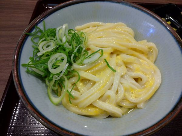 「釜たまうどん（370円）」@杵屋麦丸 大森ベルポート店の写真
