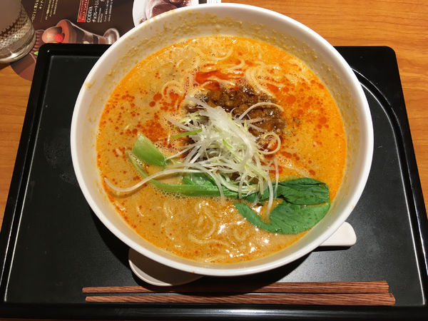 「胡麻香る四川担々麺セット_988円」@デニーズ 西新宿店の写真