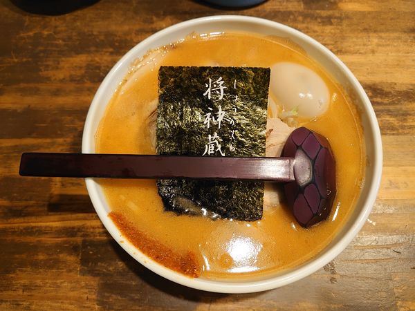 「豚骨みそラーメン＋チャーシュー＋煮卵」@らーめん将神蔵の写真