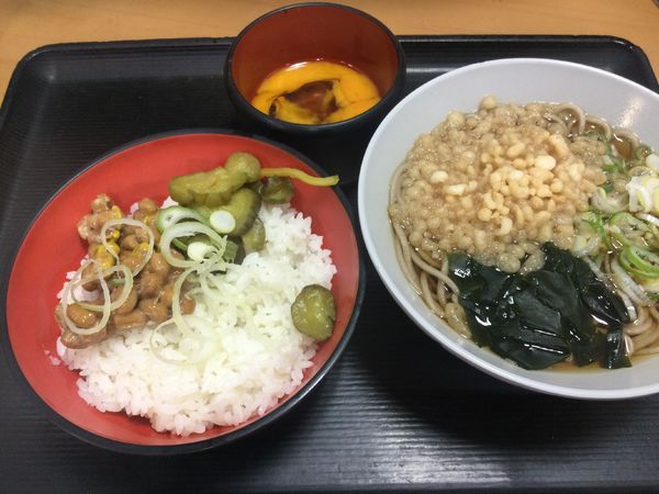 「朝食納豆セット(¥330)」@名代 富士そば 神田店の写真
