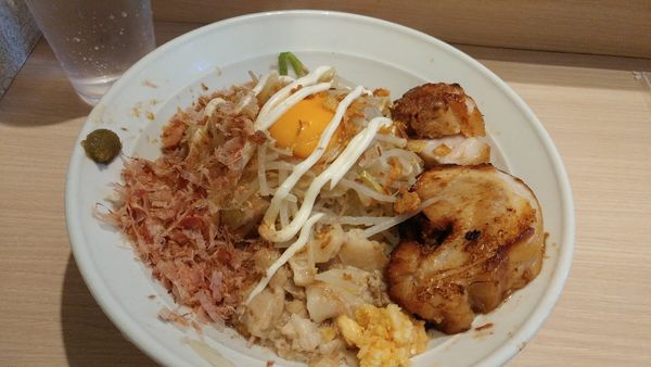 「ラーメン汁なし」@麺屋 味方の写真