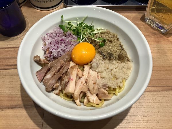 「煮干し油そば」@麺屋 彩音 ~Sign~の写真