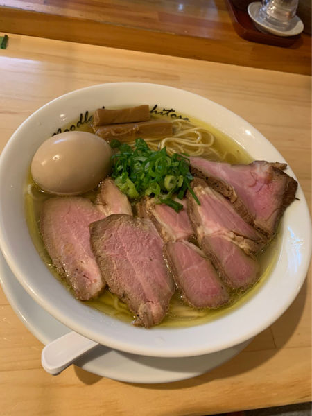 「塩　煮玉子チャーシュー」@麺庵ちとせの写真