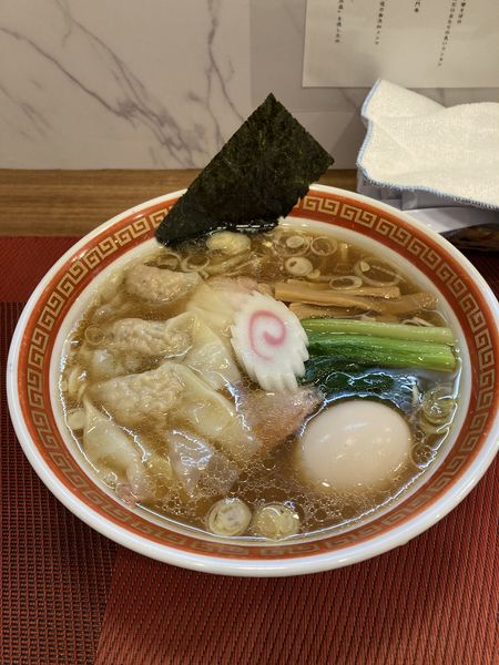 「ワンタン麺　味玉」@麺創庵 砂田の写真