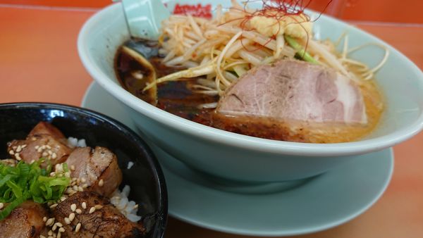 「特製もやし味噌ラーメン」@ラーメン山岡家 熊谷店の写真