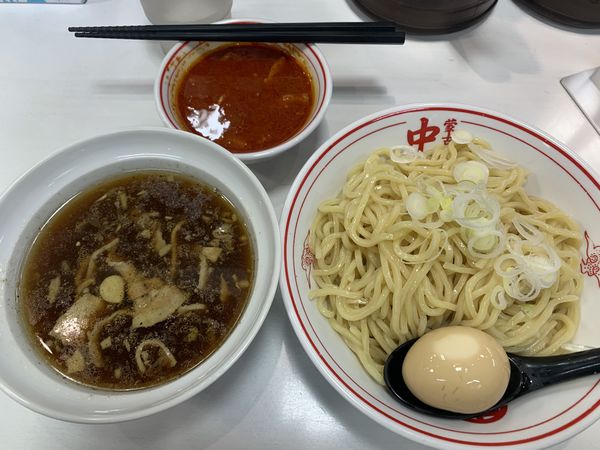 「冷し醤油ラーメン830+北極スープ200=1030円」@蒙古タンメン 中本 西池袋店の写真