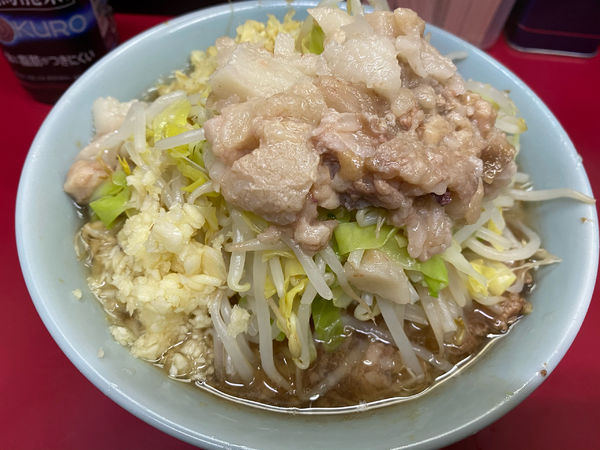 「小ラーメン 玉子 ニンニク アブラ ショウガ」@ラーメン二郎 中山駅前店の写真
