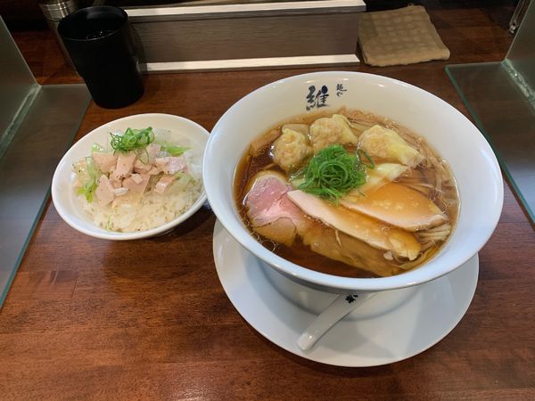 「特製醤油ラーメン＋鶏塩飯」@麺や維新の写真