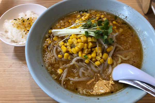 「みそコーン880円+ライス」@くるまやラーメン 東松山店の写真