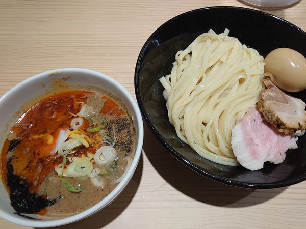 「特製辛つけめん(濃厚、1200円)」@頑者 UNDERGROUND RAMEN 川越駅店の写真