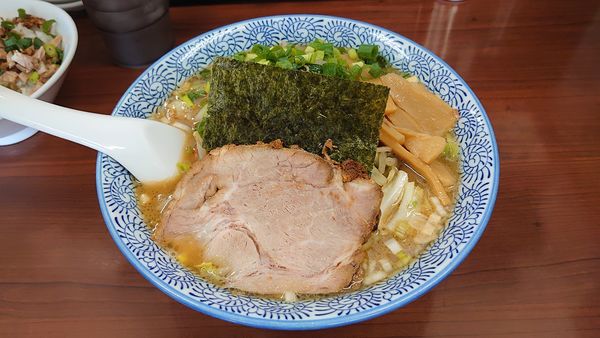 「大門野菜ラーメン 830円+ミニネギチャーシュー丼 200円」@ちょっと美味しい中華食堂 大門の写真