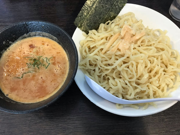 「濃厚辛つけ麺大盛激辛固め980円」@麺匠なべすけの写真