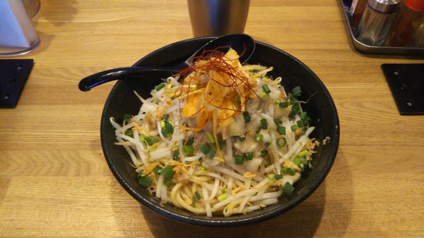 「【期間限定】 背脂味噌まぜそば」@つけめん・まぜそば むじゃきの写真