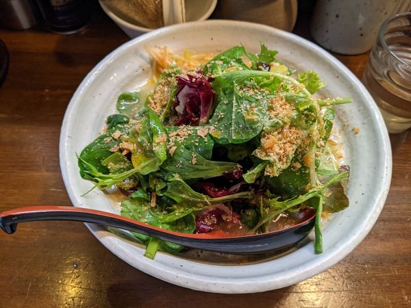 「塩ラーメン　トリュフオイルがけ850円」@『   』（無銘）の写真