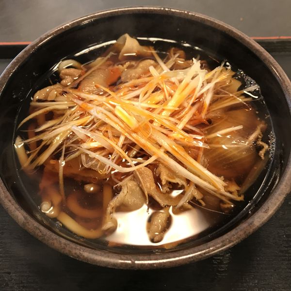 「【季節限定】辛ねぎ肉そば（￥580）」@ゆで太郎 新木場店の写真