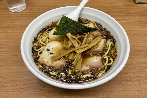 「揚げねぎチャーシュー麺 880円」@中華そば・つけめん 甲斐 高円寺店の写真