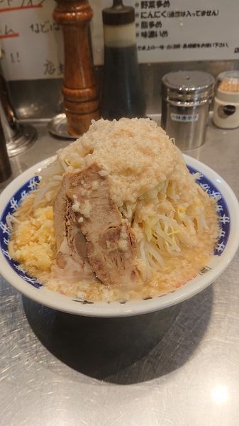「ラーメン  野菜  ニンニク  アブラ」@らーめん大 大森店の写真