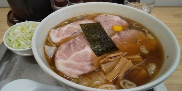 「チャーシューワンタン麺＋ネギ（アブラ多めでお願いします）」@田無大勝軒の写真