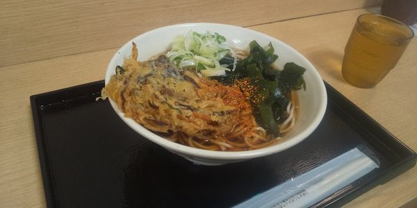 「きこのかき揚げそば」@めん処 一ぷく 北朝霞店の写真