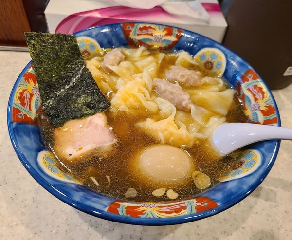 「ミックスワンタンメン¥1200+たまご¥100」@たんたん亭の写真