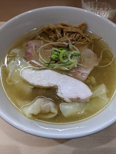 「ワンタン塩中華そば」@手揉み中華そば 中村の写真