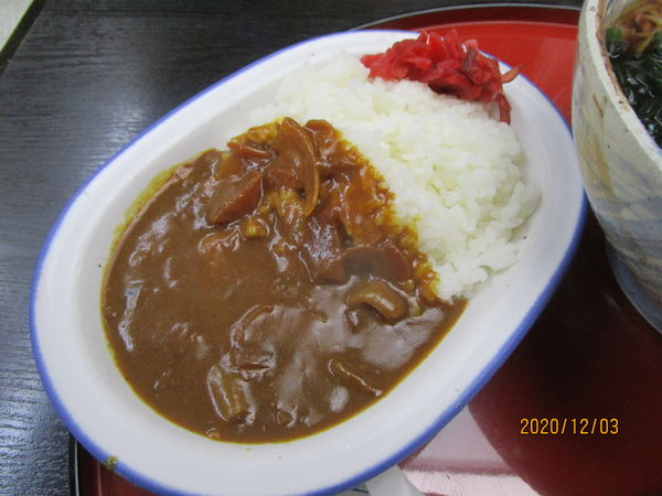 「半カレーライスとたぬき蕎麦のSet 950円」@そば処 中田屋の写真
