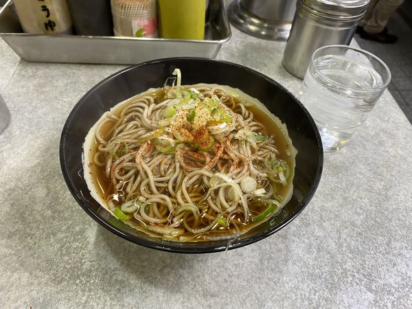 「かけそば280円」@かめやの写真