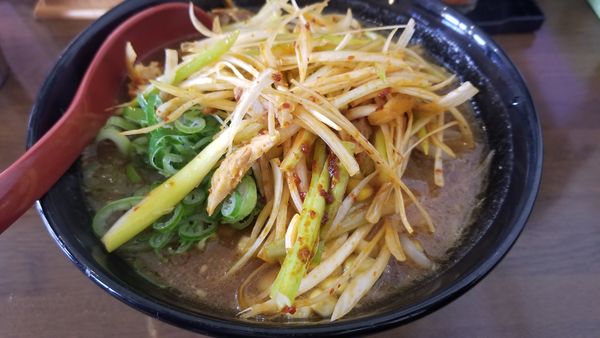 「黒味噌肉ネギらーめん」@麺屋 竹信の写真