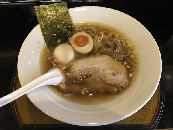 「らーめん 800円 + クーポン味玉」@信濃神麺 烈士洵名の写真