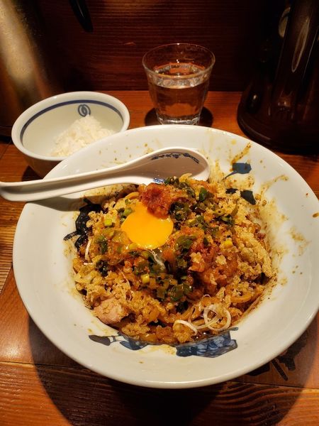 「小ライス付悪魔ぜそば」@麺屋武蔵 二天 池袋店の写真