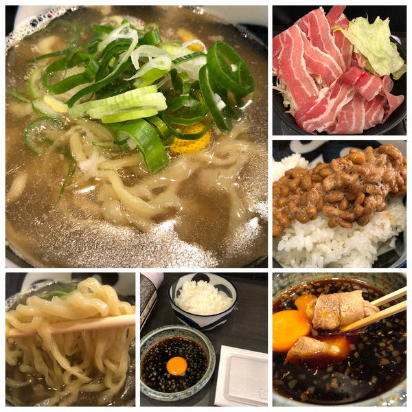 「柚子塩ハーフラーメン＋焼肉定食セット 980円」@メンショップ アキラの写真