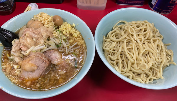 「ぎょったまつけ麺II verサバ ヤサイ ニンニク アブラ ショ」@ラーメン二郎 中山駅前店の写真