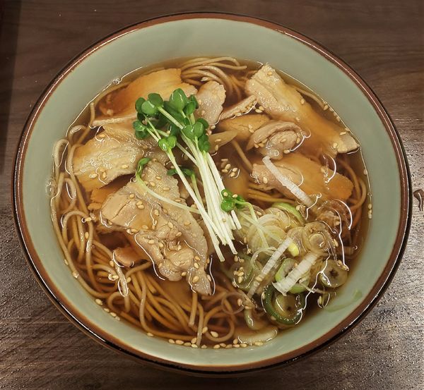 「本日限定・肉そば」@船堀そば 文殊の写真