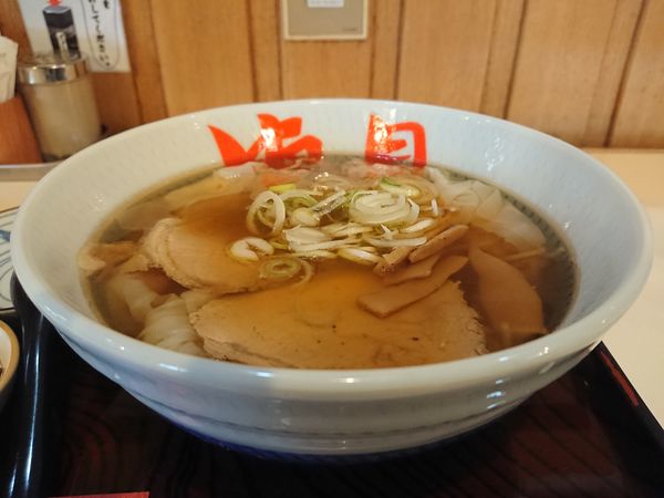 「ワンタンメン(小)」@ワンタンメンの満月 酒田本店の写真