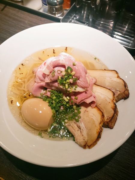 「塩かけそば」@中華そば 十目一八食堂の写真