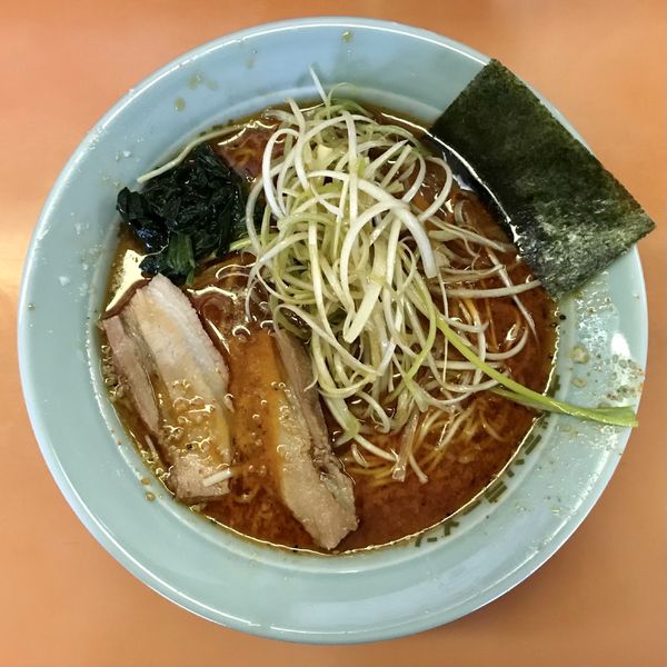 「ネギとうがらしラーメン 並」@ラーメンショップ 椿 小川店の写真
