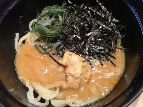 「（数量限定）濃厚うにまぜそば¥418」@スシロー さいたま中央店の写真