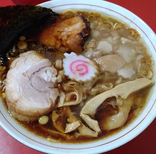 「特製中華そば(限定)＋豚１枚」@蒙麺 火の豚の写真