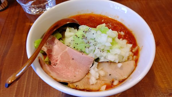 「とまと８００円(太麺)&野菜１００円」@ニューカッパの写真